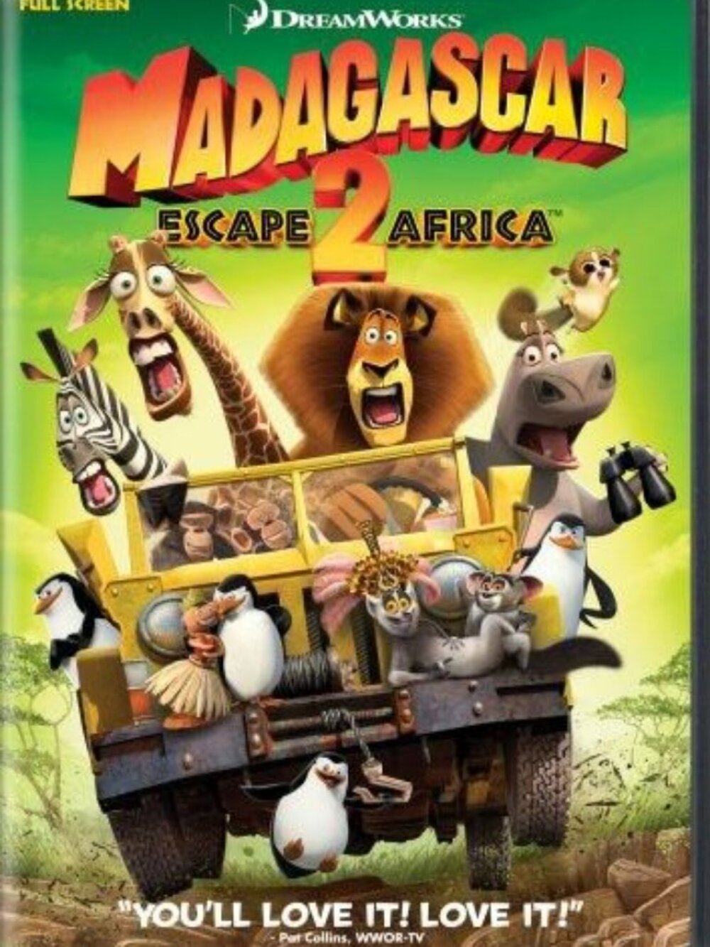 Madagascar Escape 2 Africa Full Screen DreamWorks PG DVD Animated Family Comedy
